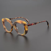 KC Vintage Acetate Glasses Frame Geometric Frames Southood Python yellow